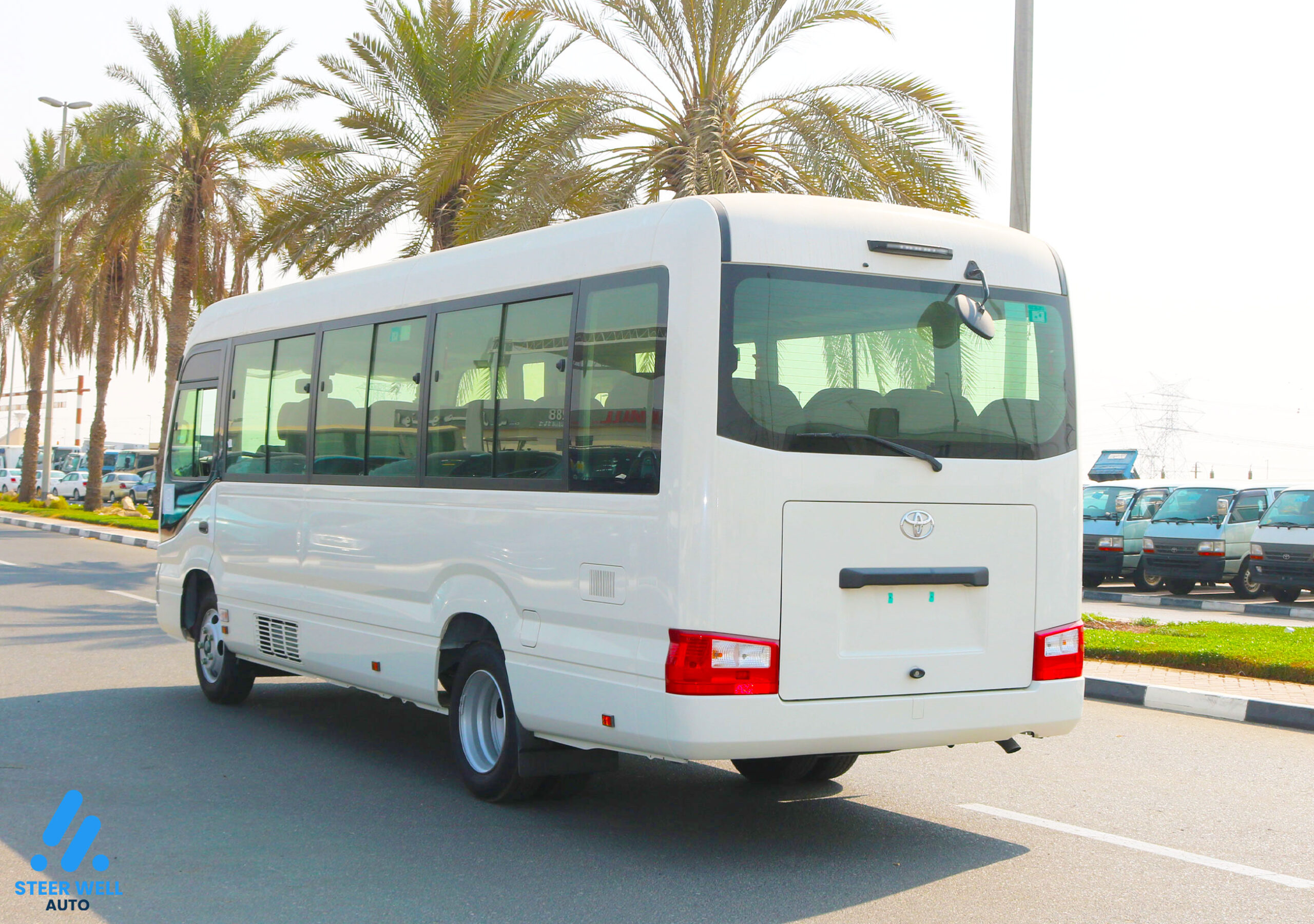Toyota Coaster 2024 23 Seater  – White