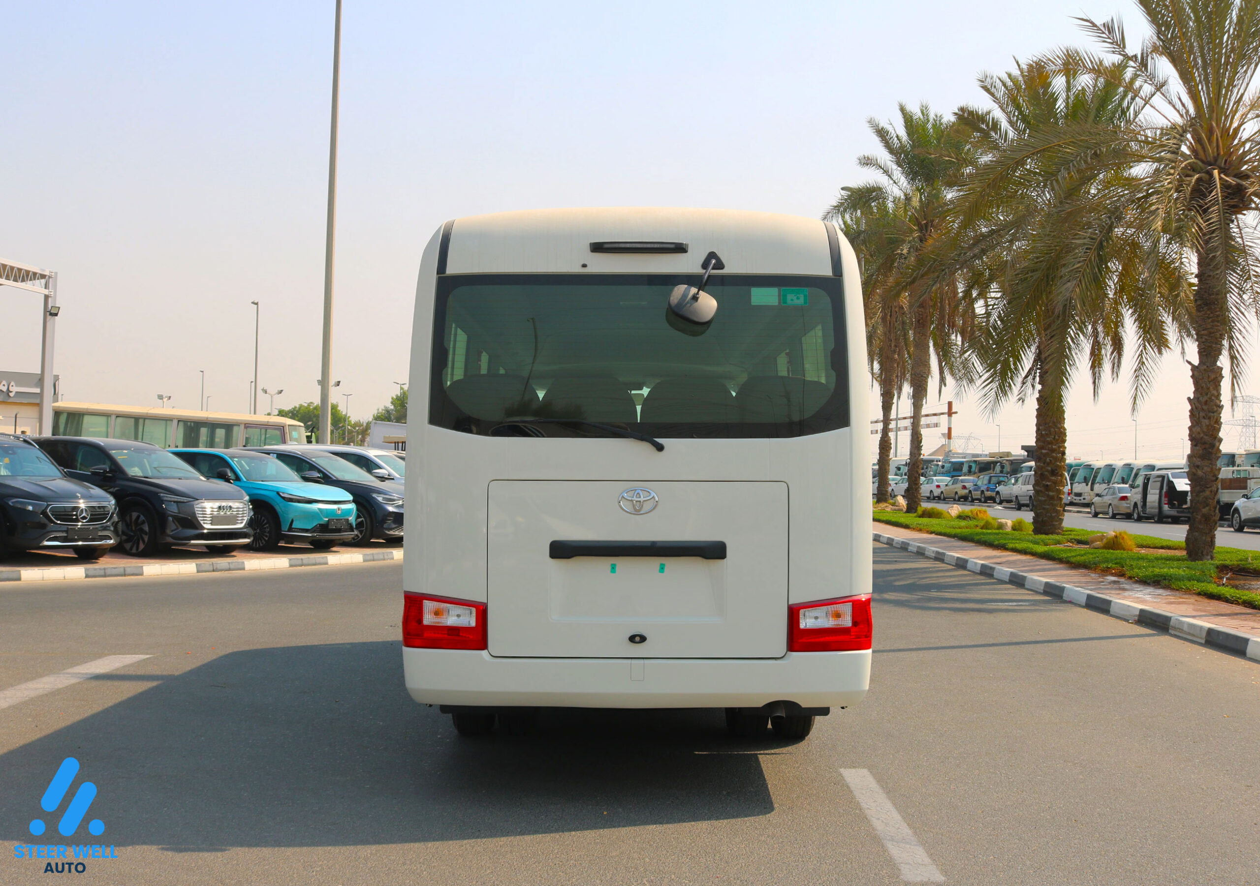 Toyota Coaster 2024 23 Seater  – White
