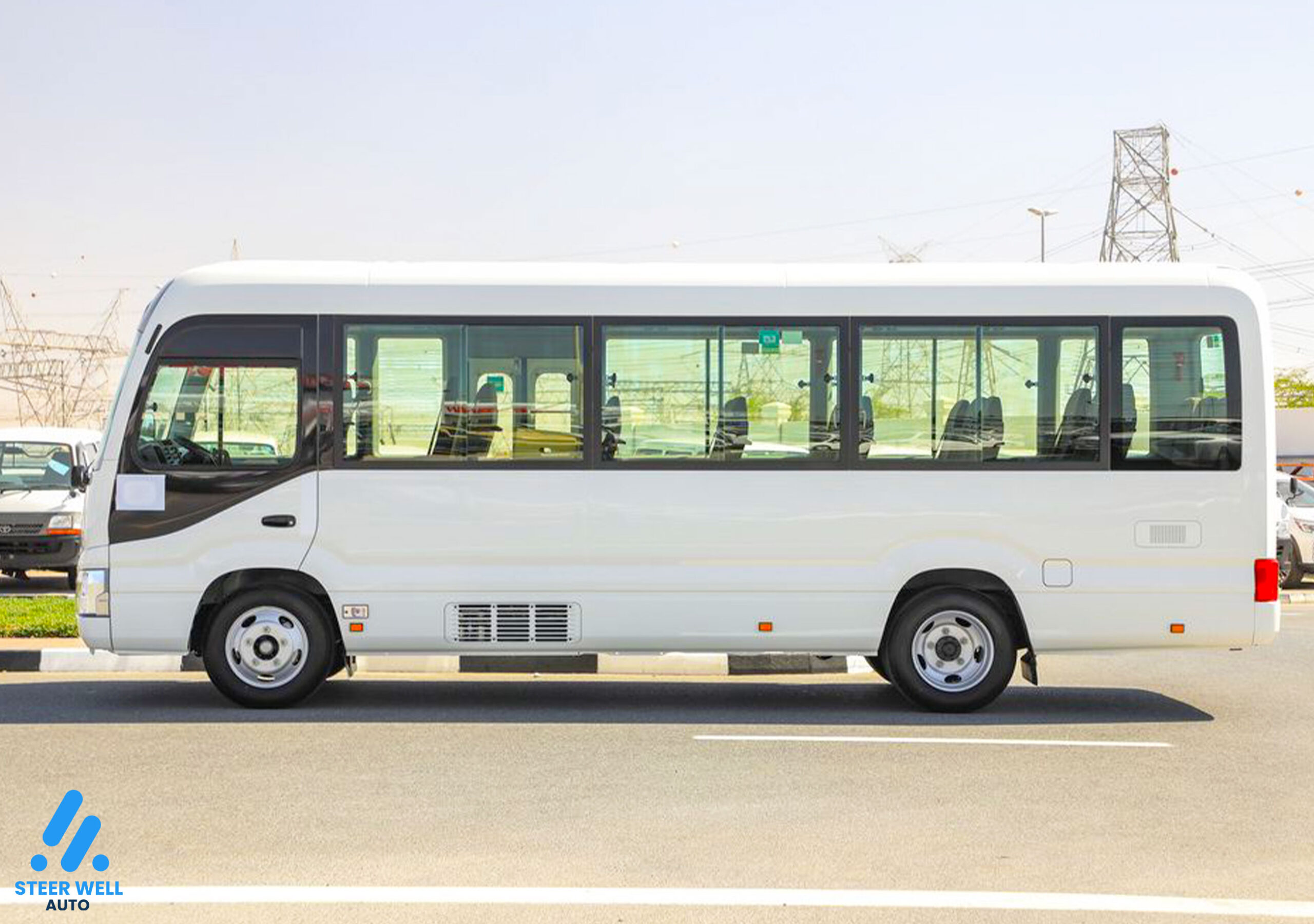 All New 2024 Toyota Coaster 23 Seater For Sale In UAE
